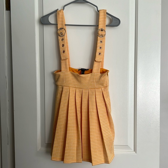 Forever 21 houndstooth pinafore dress Y2K - Picture 3 of 6
